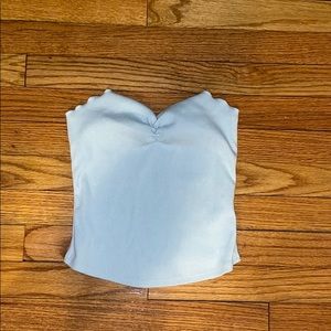 Blue tube top